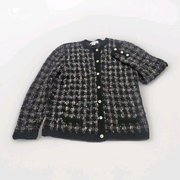 South Wool Sweaters - Vtg South Wool Pure Virgin Wool Handknitted Cardigan Sweater Sz M Made Uruguay